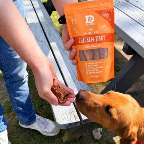 Dewkes Chicken Jerky Dog Treats 240g 100% Chicken Breast
