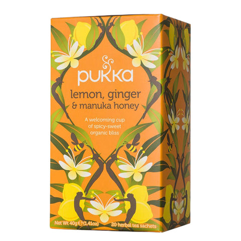 Pukka Lemon, Ginger & Manuka Honey - Pack of 20 Tea Bags