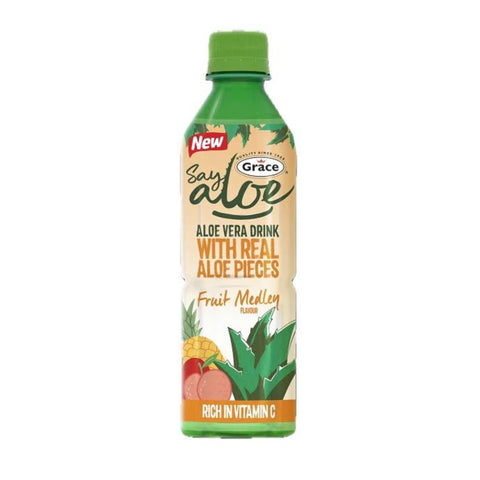 Grace Say Aloe Fruit Medley Drink 12 x 500ml