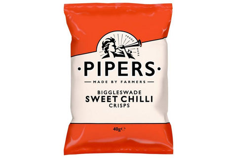 Pipers Gluten-Free Biggleswade Sweet Chilli Crisps 24x40g