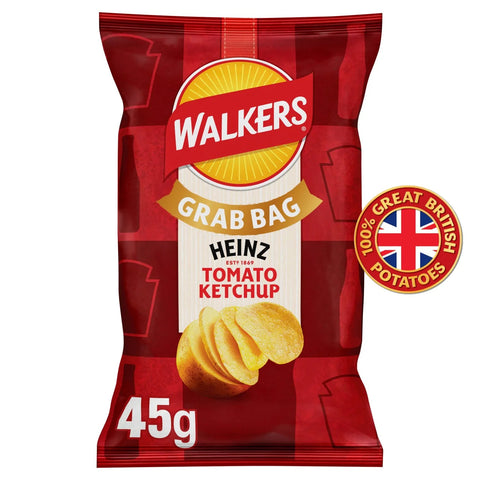 Walkers Heinz Tomato Ketchup 32x45g