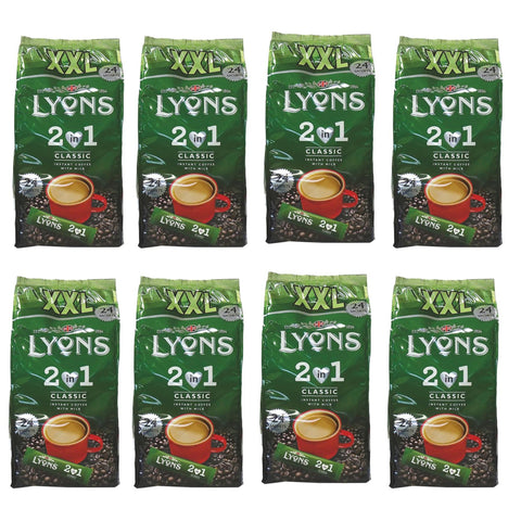 Lyons XXL 2 in 1 Coffee Sachets 8 x 24 x 16g