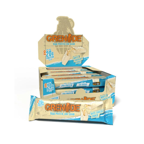 Grenade White Chocolate Cookie Protein Bar 12 x 60g