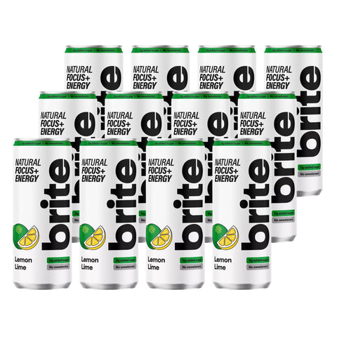 Brite Natural Focus + Sparkling Brite Lemon Lime 12 x 330ml