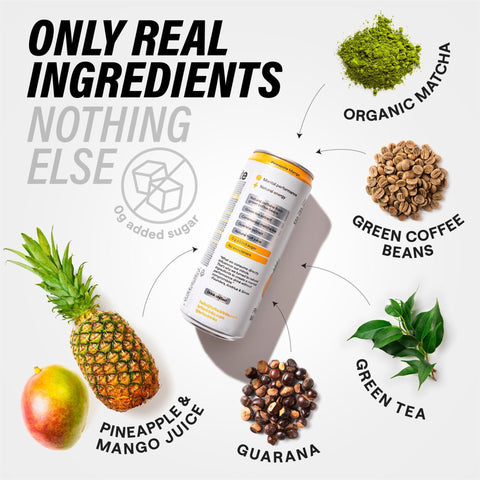 Brite Natural Focus+ Energy Pineapple Mango 12 x 330ml