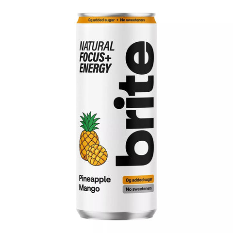 Brite Natural Focus+ Energy Pineapple Mango 12 x 330ml