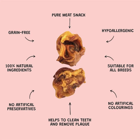 Dewkes Porky Scratchings Dog Treats 300g 100% Pork, packaging photo 6