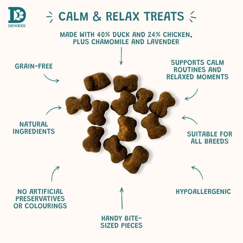 Dewkes Calm & Relax Bites Dog Treats 70g, packaging photo 7