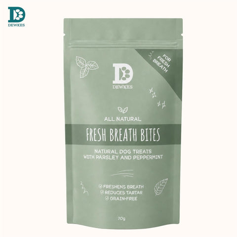 Dewkes Fresh Breath Bites Dental Dog Treats 70g, packaging photo 3