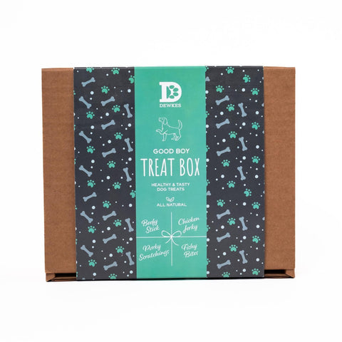 Dewkes Good Boy Dog Treat Gift Box, packaging photo