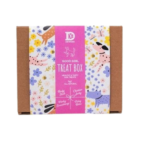 Dewkes Good Girl Dog Treat Gift Box, packaging photo