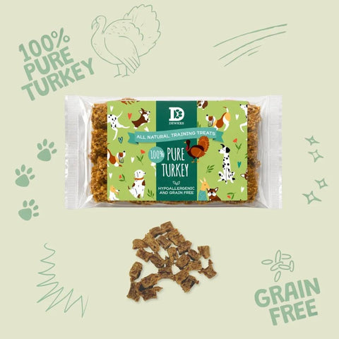 Dewkes Turkey Pure Meat Dog Treats Reusable Tin, packaging photo 2