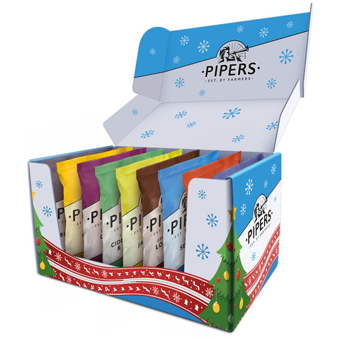 Pipers Crisps Bundle Christmas Selection Gift Box | 9 Flavours of Crisps | 1 of Each Flavour