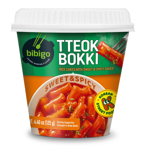 Bibigo Tteokbokki Rice Cake with Sweet & Spicy Sauce 125g
