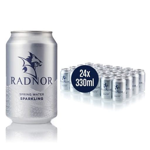 Radnor Hills Sparkling Spring Water Cans 24x330ml