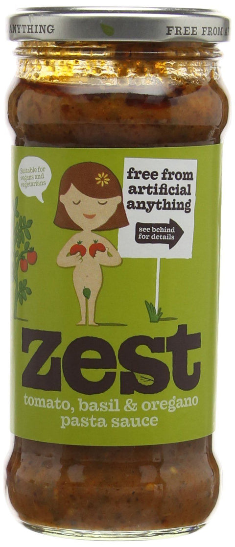 Zest Tomato Basil & Oregano Sauce 340g