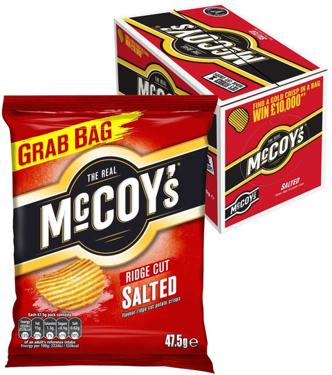 McCoy's Ridge Cut Salted Potato Crisp 36x45g