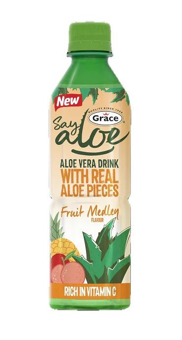 Grace Say Aloe Fruit Medley Drink 12x500ml