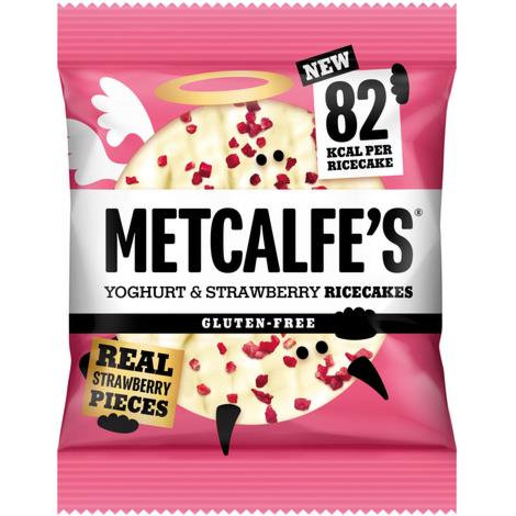 Metcalfes Yoghurt & Strawberry Rice Cakes 12x34g
