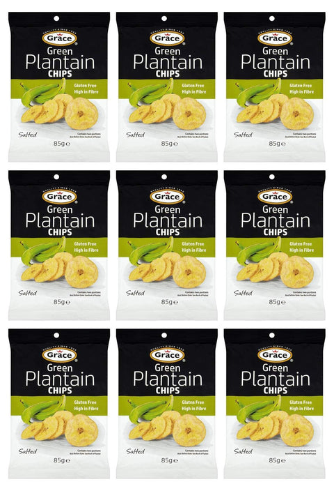 Grace Green Plantain Chips 9x85g