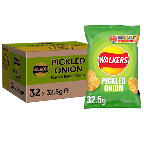 Walkers Crisp Pickled Onion 32x32.5g