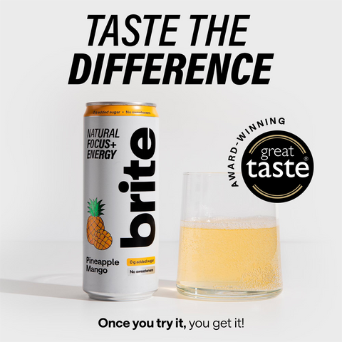 Brite Natural Focus+ Energy Pineapple Mango 12x330ml