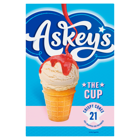Askey's Cup Ice Cream Cones 12x21 Pack