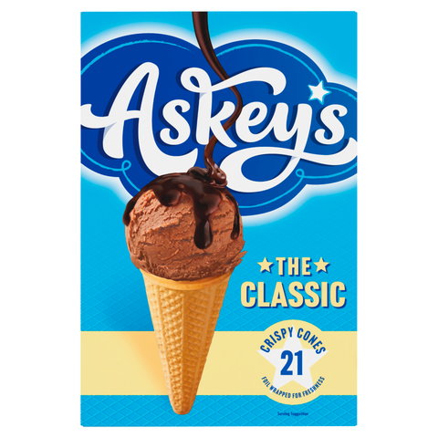 Askeys Classic Ice Cream Cones Pack 12x75g