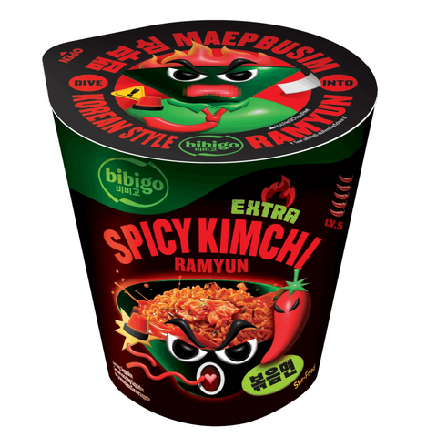Bibigo Extra Spicy Kimchi Ramyun 8x98g