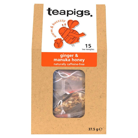 Teapig's Ginger & Manuka Honey 15 Tea Temples