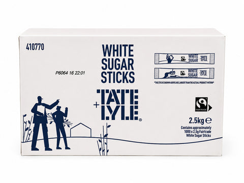 Tate & Lyle Fairtrade White Sugar Sticks 1000x2.5g