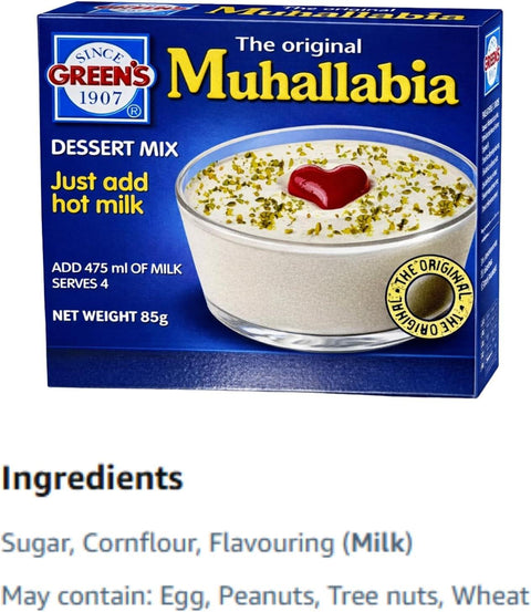 Green’s Muhallabia Dessert Mix 6x85g