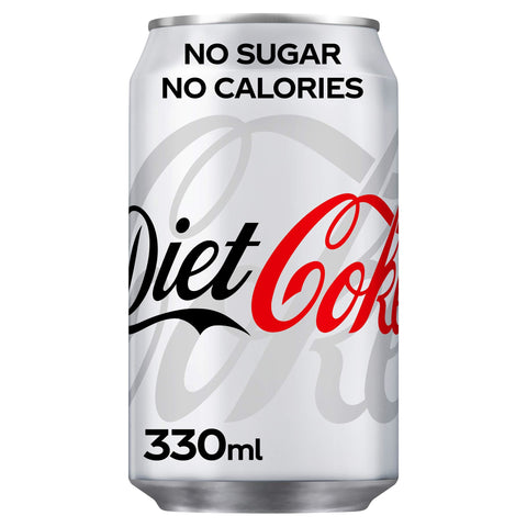 Diet Coca Cola Cans 24x330ml