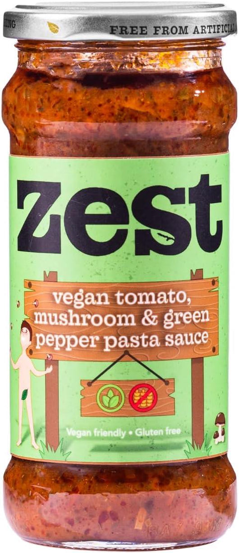 Zest Tomato Mushroom & Green Pepper Sauce 340g