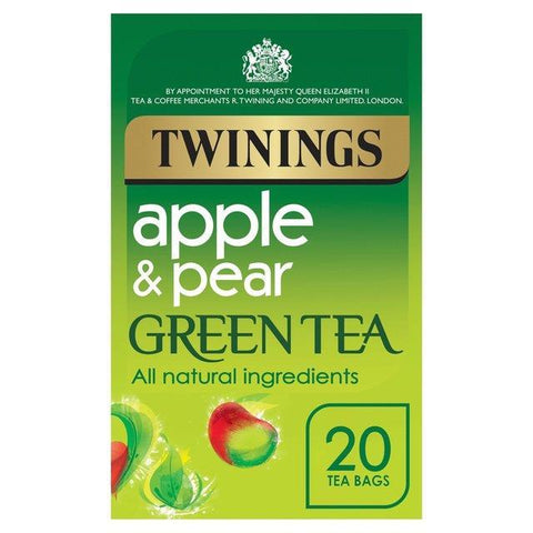 Twinings Green Tea With Apple & Pear Tea Bags 80x2g  - 4 Boxes