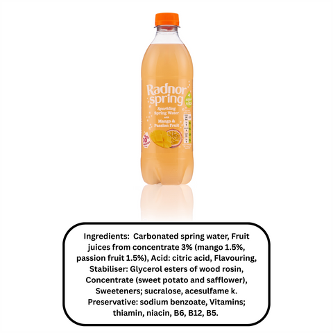 Radnor Spring Mango & Passion Fruit 24x500ml Bottles