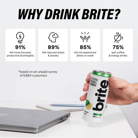 Brite Natural Focus + Sparkling Brite Lemon Lime 12x330ml