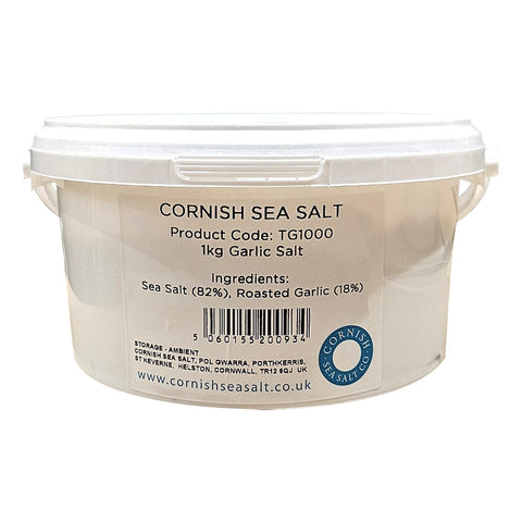 Cornish Sea Salt Tub of Garlic Salt 1kg