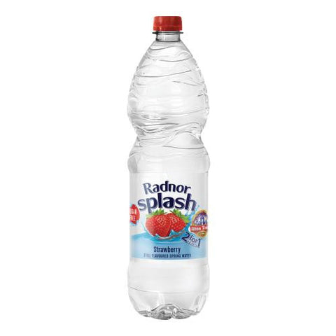 Radnor Splash Strawberry SUGAR FREE Flavoured Water 6x1.5ltr
