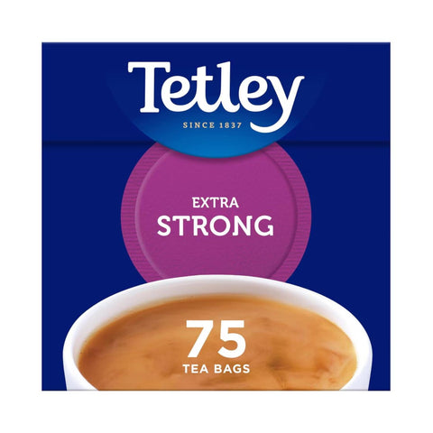 Tetley Extra Strong Tea Bags - 75 Pack (237g)