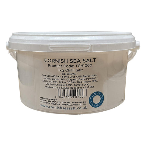 Cornish Sea Salt Tub of Chilli Salt 1kg