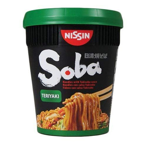 Nissin Soba Teriyaki Pot Noodles Cups 8x90g