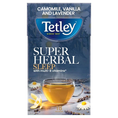 Tetley Super Herbal Sleep Camomile, Vanilla & Lavender 4x18x2g