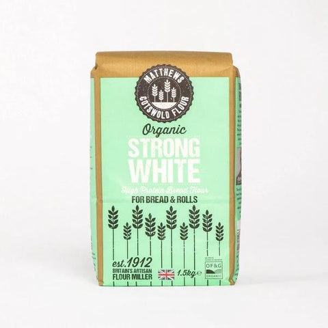 Matthews Cotswold Organic Strong White Flour 5x1.5kg