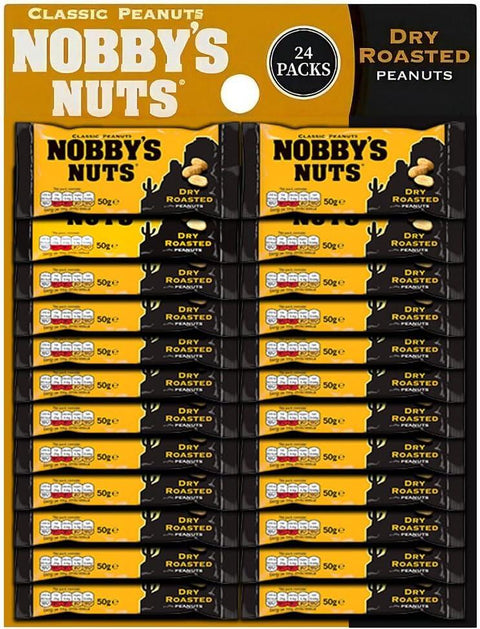 Nobby's Nuts Classic Dry Roasted Peanuts 24x50g