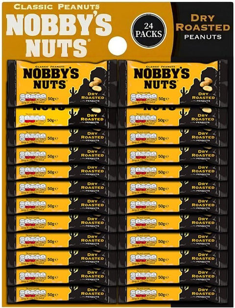 Nobby's Nuts Classic Dry Roasted Peanuts 24x 50g Packs