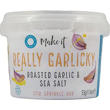 Cornish Sea Salt Really Garlicky Garlic Pinch Salt 8x55g