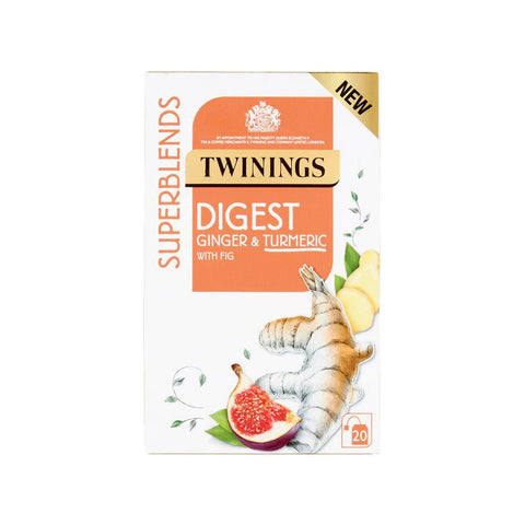 Twinings Superblends Digest Ginger & Turmeric 80x2g