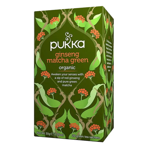 Pukka Ginseng Matcha Green - Pack of 20 Tea Bags