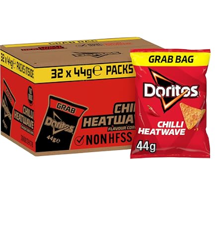 Doritos Chilli Heatwave Tortilla Chips 32 x 44g Packs